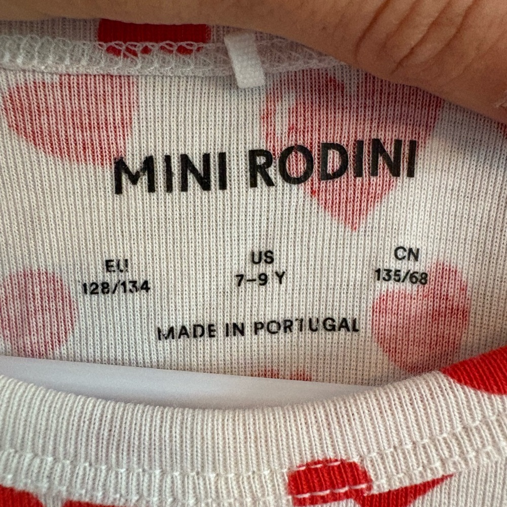 Mini Rodini Red Heart Pattern Dress - Picture 6 of 6